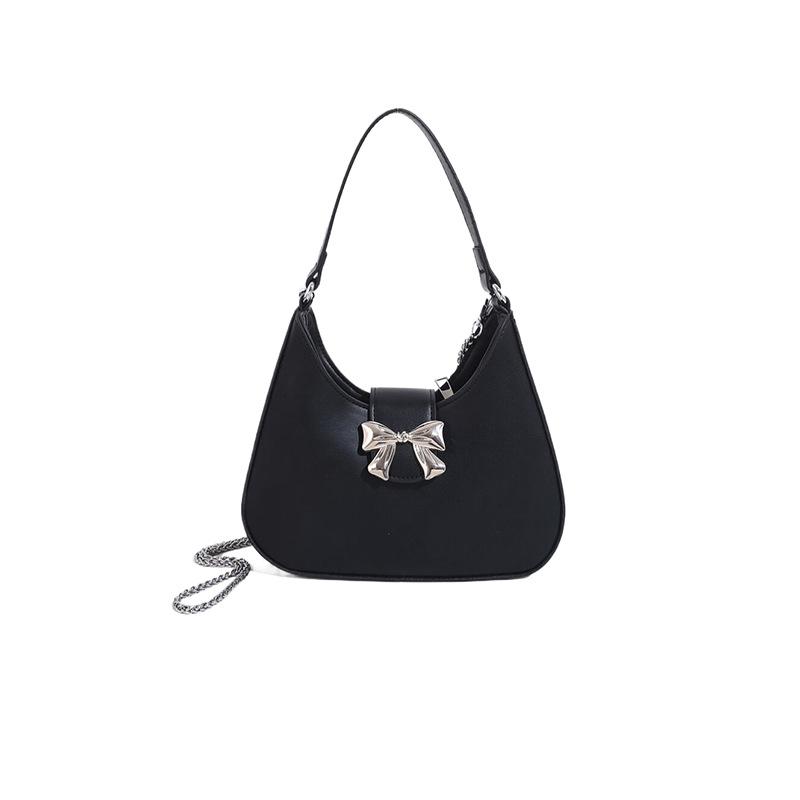 Текстурированные банты модная повседневная сумка через плечо на одно плечо с цепочкой для женщин в новом стиле