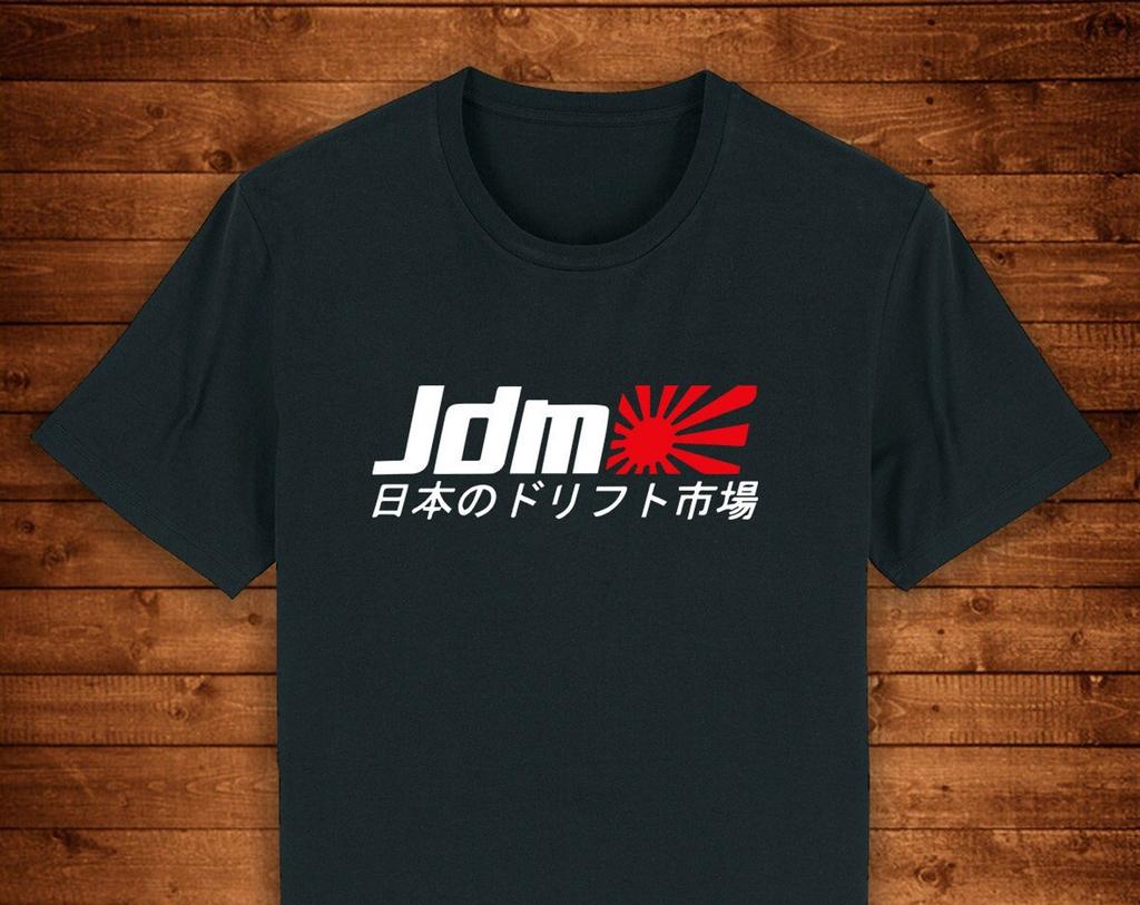 JDM Kanji Восходящее Солнце Дрифт Футболка: Уличная одежда из органического хлопка