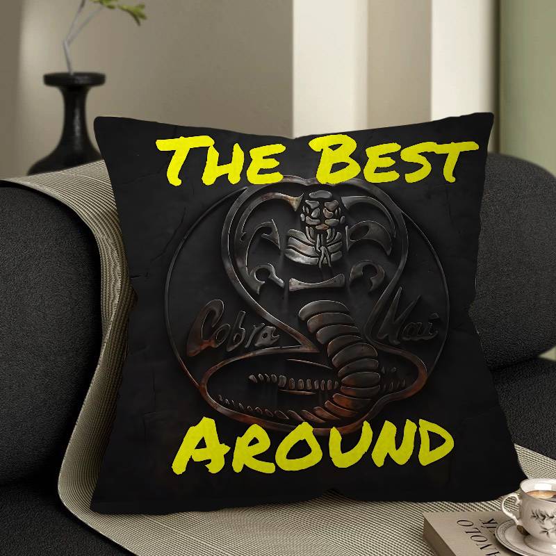 Classic Tv Dramas Cobra Kai Pillow Cover For Bedroom Room And Living Room Sofa Decorative Cushion Cover