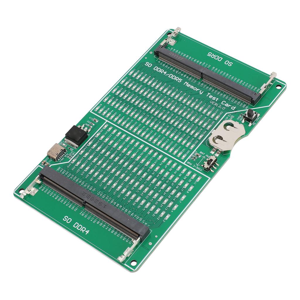 Тестер памяти DDR4 DDR5 2 в 1 Многофункциональная тестовая карта слотов памяти со светодиодным индикатором для ноутбука