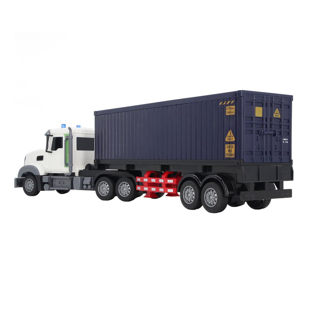 RC транспортный грузовик звук свет реалистичный USB перезаряжаемый пульт дистанционного управления полуприцеп с прицепом