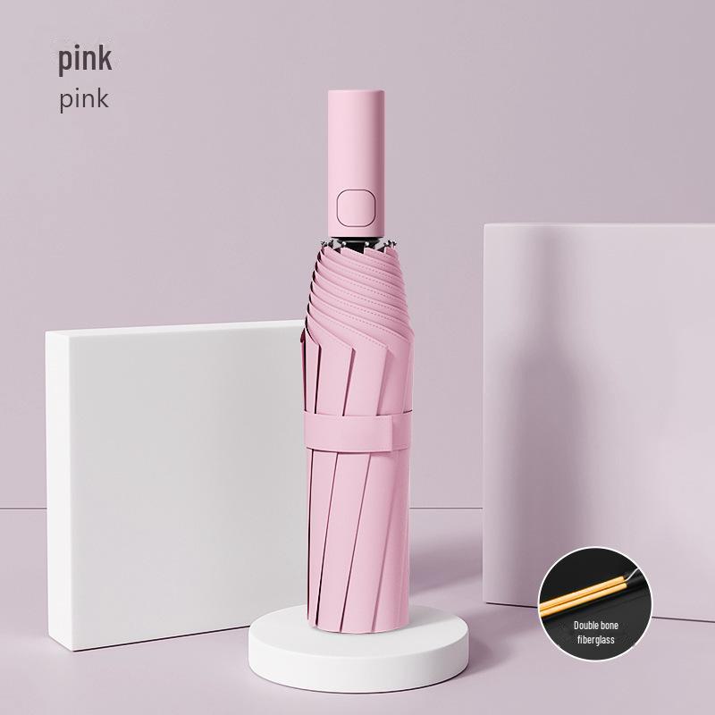 Automatic Dual-Use Folding Umbrella: Premium Sunshade & Rain Protection with Custom Logo