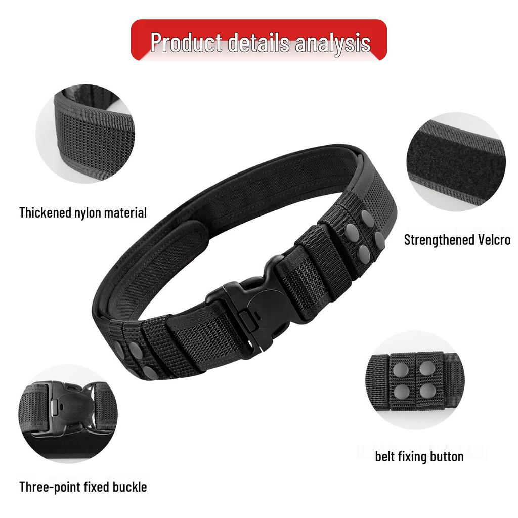Versatile Outdoor Tactical Belt: Hook & Loop Design for Mountaineering, Camping, Training - Durable Polypropylene Webbing