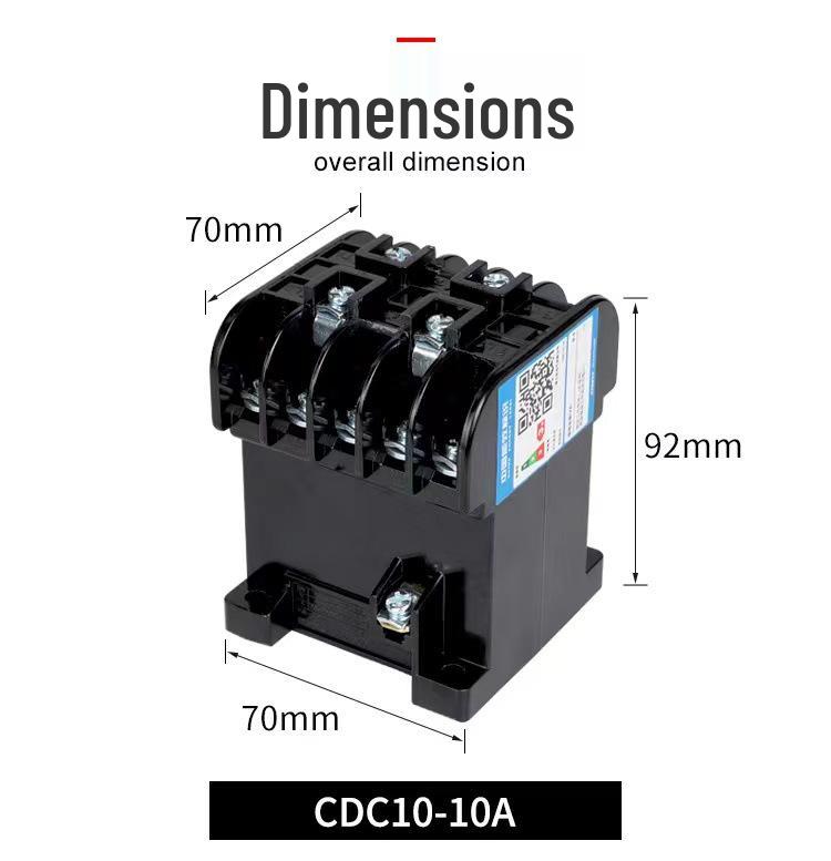 AC Контактор DELIXI CDC10, Трехфазный 380В, Однофазный 220В, Варианты 10А/20А/40А.