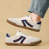 Мода 2025 Весна Новые Мужские Холщовые Повседневные Туфли Модный Тренд Удобные Универсальные Туфли с Круглым Носком Уличные Спортивные Нескользящие Кроссовки