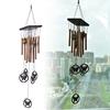 Vintage Copper Tube Wind Chime Outdoor Courtyard Garden Home Hanging Ornament Butterfly Pendant Decoration Gift