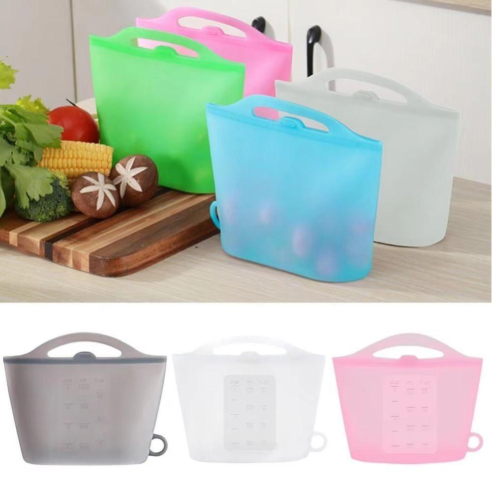 1000/1200ml Food Storage Bag Self-Sealing Cooler Bags Food Packaging Bag Refrigerator