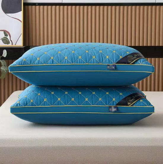 Подушка для поддержки шеи с не проминающимся наполнителем и чехлом, 48x74 см, Идеально подходит для дома, отеля или общежития