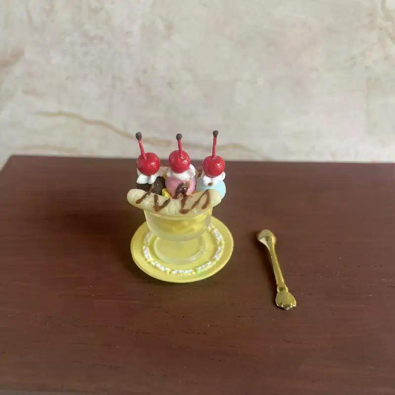 1шт 1:12 1:6 Мини-бананов для кукольного домика, стаканчик с мороженым Баффи, игрушечная кухня для детей, аксессуары