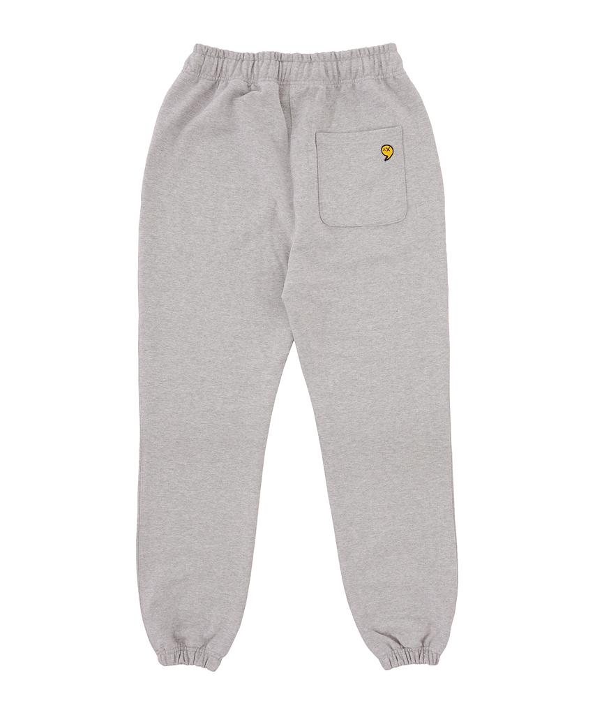 UPPERSTROP [Up9029] Comma Wappen Basic Sweatpants Melange Gray