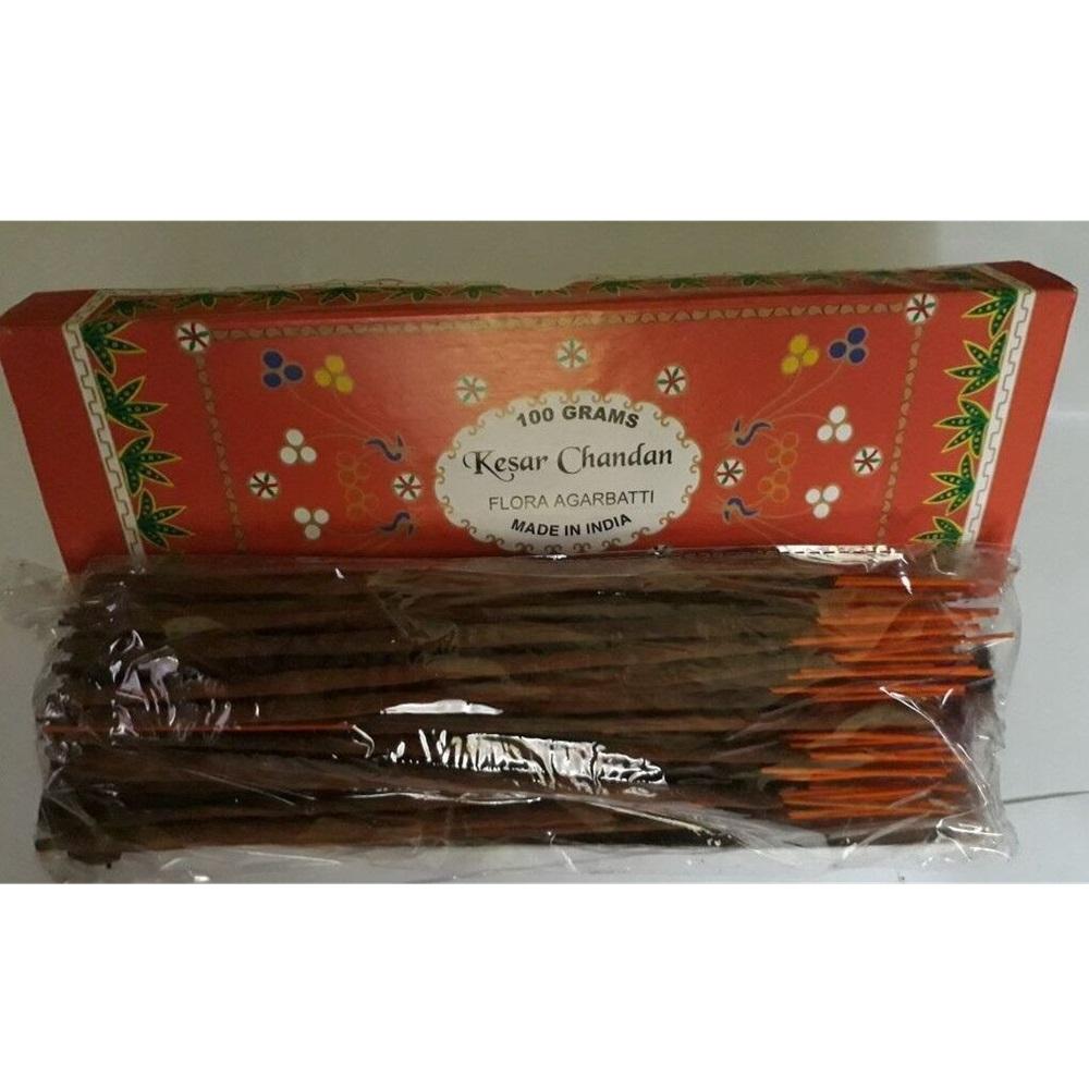 Dimraj Kesar Chandan (Saffron Sandal) Agarbatti Incense Sticks 100 Grams Flora Incense