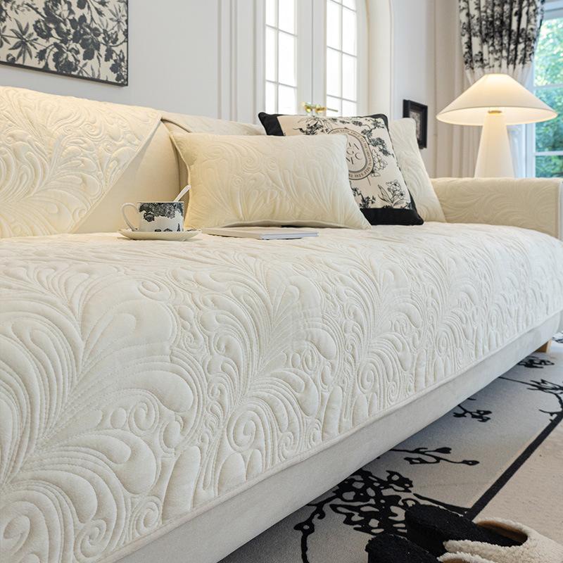 Осенне-зимняя подушка для дивана, высококачественные нескользящие подушки для сиденья, утолщенный флисовый чехол для дивана, ткань