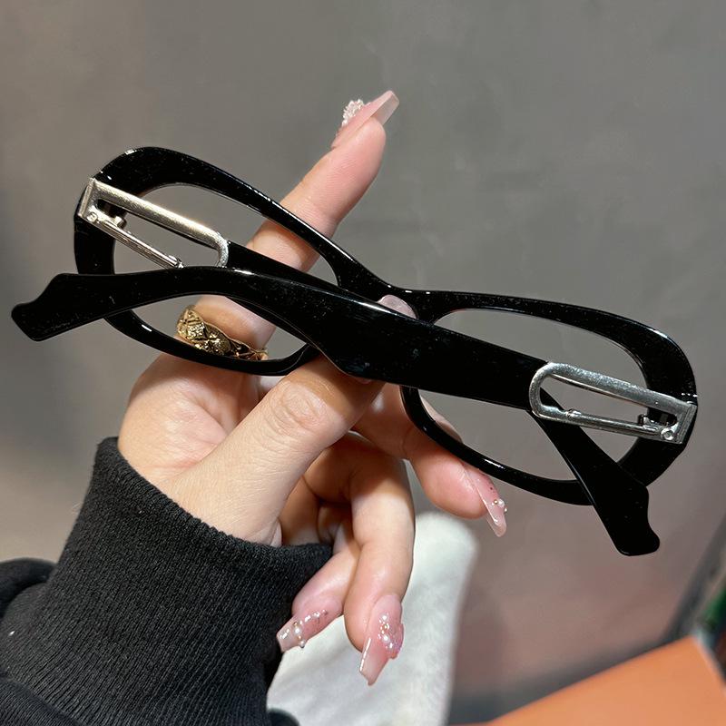 Унисекс Очки с Леопардовым Принтом, Блокирующие Синий Свет, Форма «Кошачий Глаз», для Пресбиопии, с Толстой Маленькой Оправой - Европейский Американский Стиль.