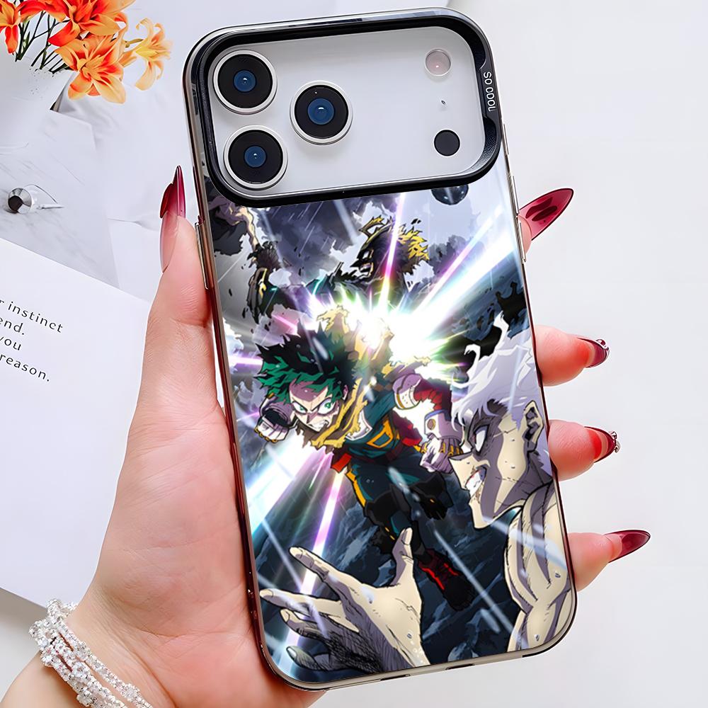 M-Моя Г-Геройская А-Академия 8 Чехол для Телефона Для IPhone 17 Pro Max 16 Pro Max 15 14 13 11 12 Mini Xs X Xr 7 8 Plus Se Цвет Серебристый Чехол
