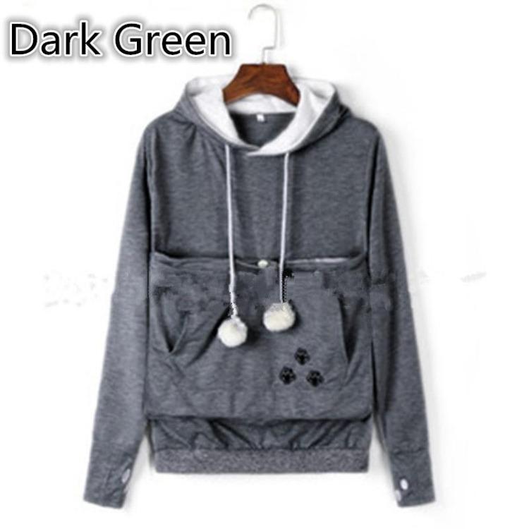 Худи с карманом-кенгуру для питомца, парная толстовка, свитшот с ушками кошки, длинный рукав, большой карман, свитер, дизайн "Планета Мяу"