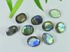 12X15MM натуральный лабрадорит огранка шахматная овальная кабошон драгоценный камень 9 шт лот LM-1195