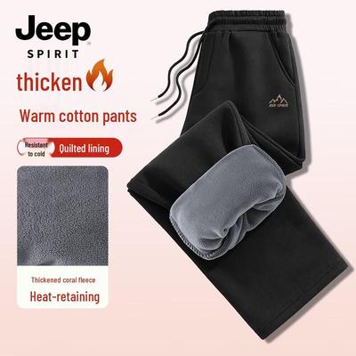 JEEP SPIRIT Мужские зимние термобрюки свободного кроя прямого покроя