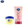 Набор: Крем для рук Vaseline Deep Protect и Бальзам для губ Vaseline Caramel