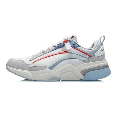 Li Ning Текстиль, Синтетическая Кожа Мягкая и Удобная Амортизация Нескользящая Низкие Беговые Кроссовки Женские AGCR324-3