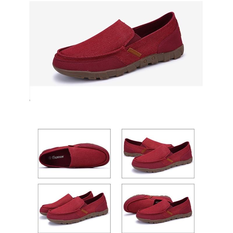 Elegant Men's Casual Canvas Shoes With Breathable And Comfortable Design