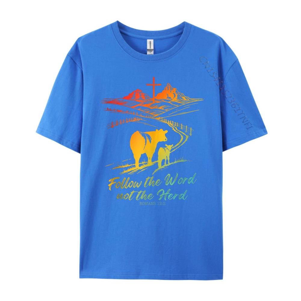 Easter Follow The Word Not The Herd Romans Mens Clothing Plus Size Shirts