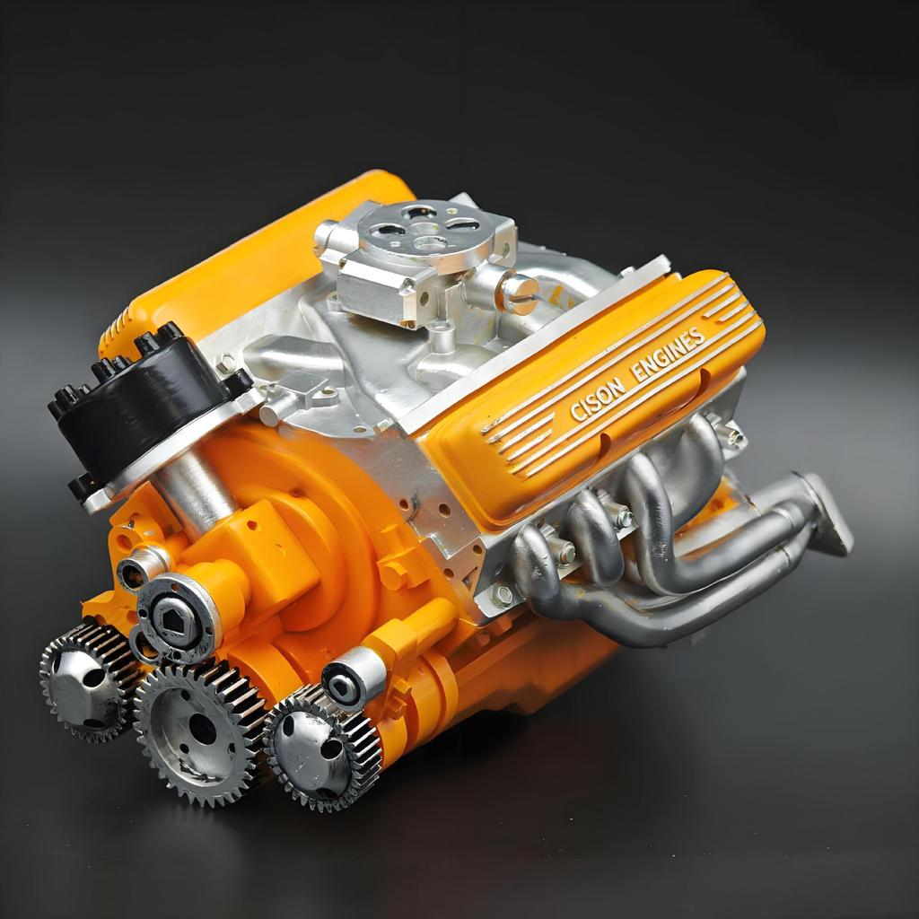 Набор украшений для двигателя V8 Cross: Высококачественное изделие из смолы