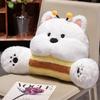 Girl Waist Cute West Highland Dog Waist Pillow Cushion Removable Washable Waist Office Car
