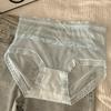 Women's Panties Plus Size Mid-waist Translucent Lace Edge Sexy Hip Lift Breathable Briefs