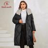 2023 New Women's Winter Jackets Plus Size Long Warm Parkas Elegent Hooded With Fur Classic Quilted Coats Women1165