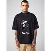 Oversized T Shirt Black Sylvester The Cat Cartoon Print Casual Streetwear Men's Tee