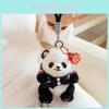 Panda Sweater Wear Plush Toy Cartoon Stuffed Animal Keychain Bag Decoration