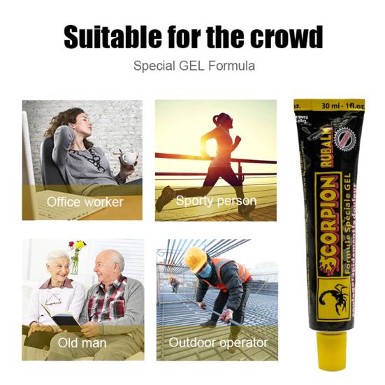 30ml Long Lasting Scorpion Ointment Great Smell-less Therapeutic Muscle Pain Relieving Gel Swelling Relief Gel
