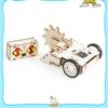 Remote Assembled Wooden Controlled Combat Vehicle With Rotating Children Toy Set