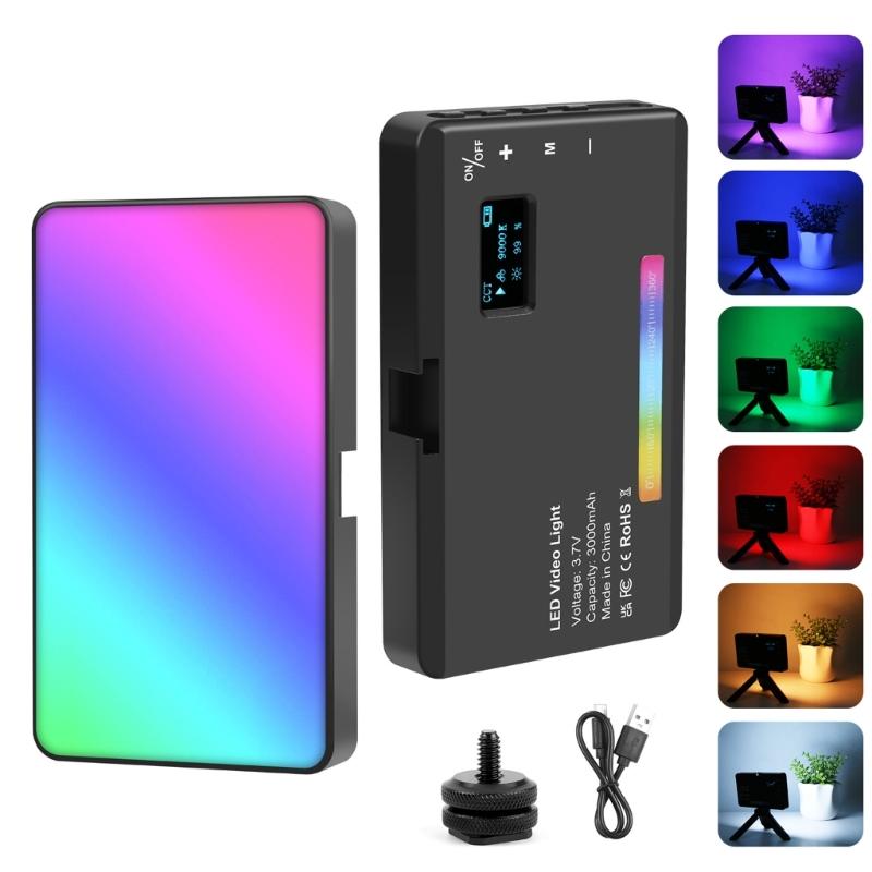 Ручной свет для камеры, перезаряжаемый, питание от USB C, мини-освещение для фотосъемки, видеосъемки, прямых трансляций