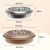 1PC Round Fireproof Mosquito Coil Box with Lid, Serrated Iron Coil Holder Tray, Outdoor Camping Tools