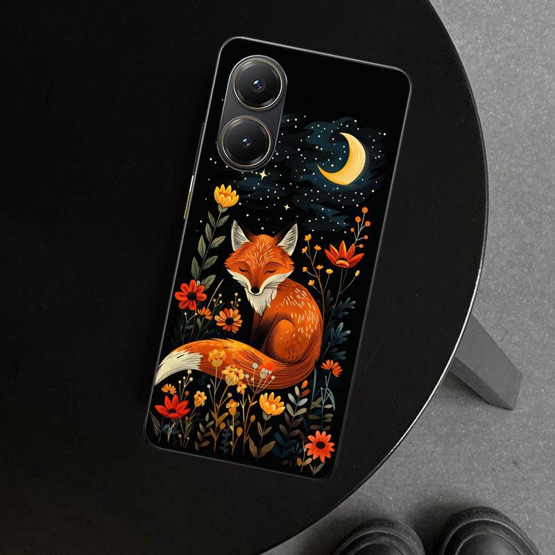 Чехол для телефона с животным лисой для Xiaomi Poco X6 X5 X7 Pro F7 Ultra Redmi 15C 15 13C 13 12C 12 10C 10 10A 9C 9A 9T 9 Coque Poco X6