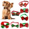 Xmas Bowknot Dog Grooming Neck Strap Christmas Dog Decoration Dog Bow Tie Dog Collar Cat Collar