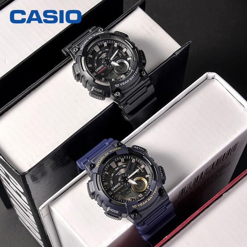 Casio Мужские Синие Часы YOUTH AEQ-110W-2AVDF AEQ-110W-2AVDF