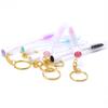 5pcs Eyelash Brushes Tubes With Keychain Lash Brush In Clear Container Disposable Eyelash Extension Mascara Wands With Case
