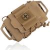 Медицинская подсумка MILQUEST для страйкбола, совместимая с MOLLE, «Покажи свое снаряжение», Первая помощь, Универсальная, Тактическая, EDC-подсумка (Койот Браун)