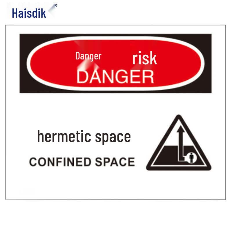 HSDIC HK-380 US Standard Confined Space Safety Sign