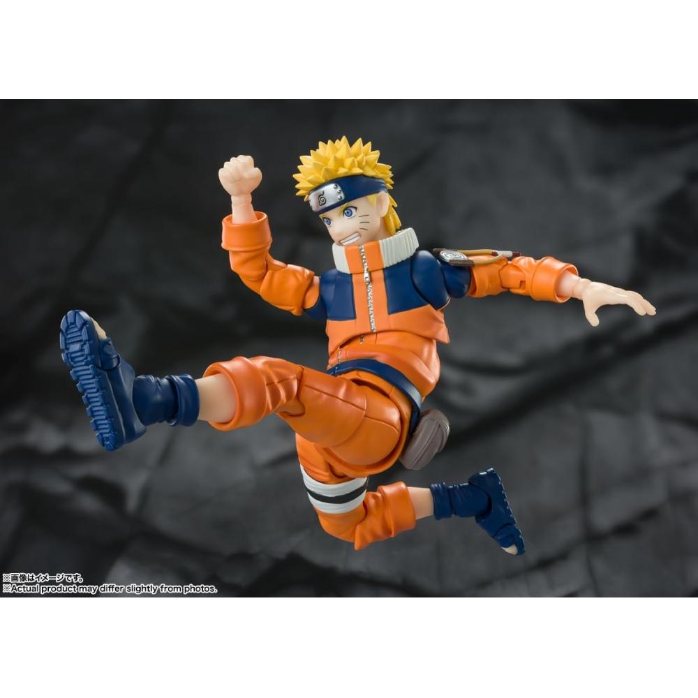 SHFiguarts NARUTO Наруто Узумаки - Самый неожиданный фарс ниндзя - Приблизительно. Подвижная фигурка, окрашенная из АБС и ПВХ, 135 мм BAS64181