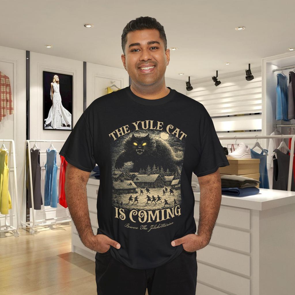 The Yule Cat Is Coming Icelandic Christmas Cat Mom Cat Lover TShirt