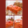 Thickened Chinese New Year Table Cloth PEVA Red Festive Table Cloth  New Year Party Supplies