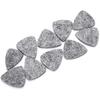 10Pcs Wool Felt Guitar Picks Ukulele Picks, 3mm Thin Red Plectrums with Solid Leather for Ukelele Bass Guitar (Gray)