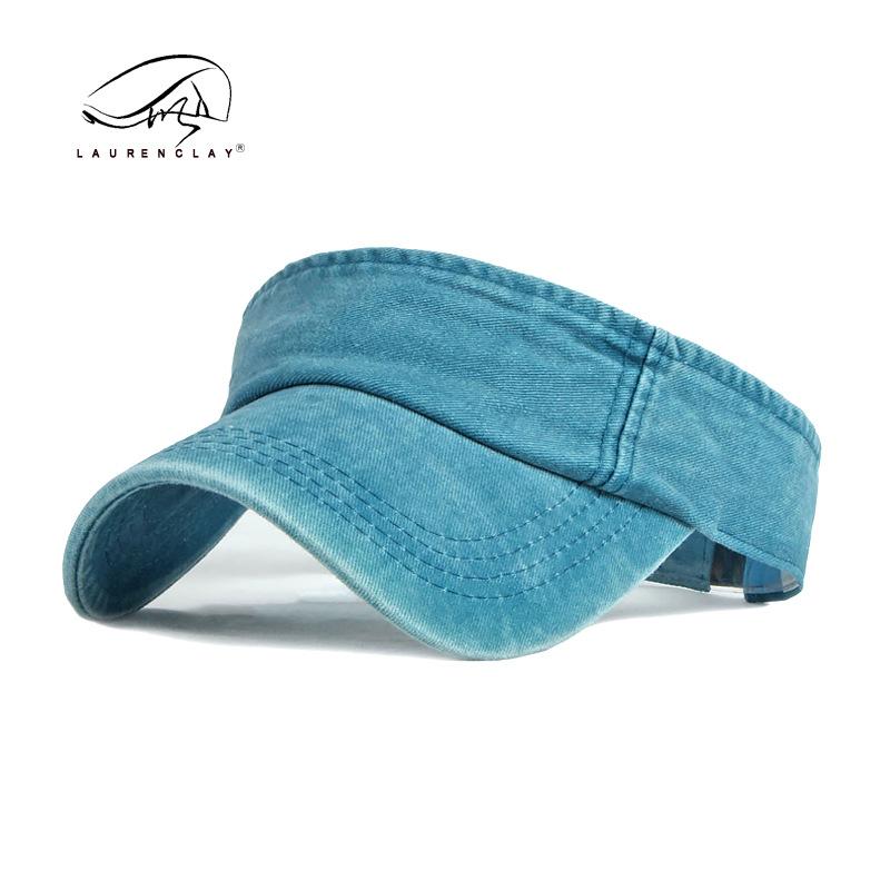 Hat Washed cotton empty top hat Men's and women's summer sun protection peaked cap Baseball cap