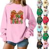Women  Tops Women's Long Sleeve Sweatshirt Casual Crewneck Loose Fit Pollover Fleece Tops