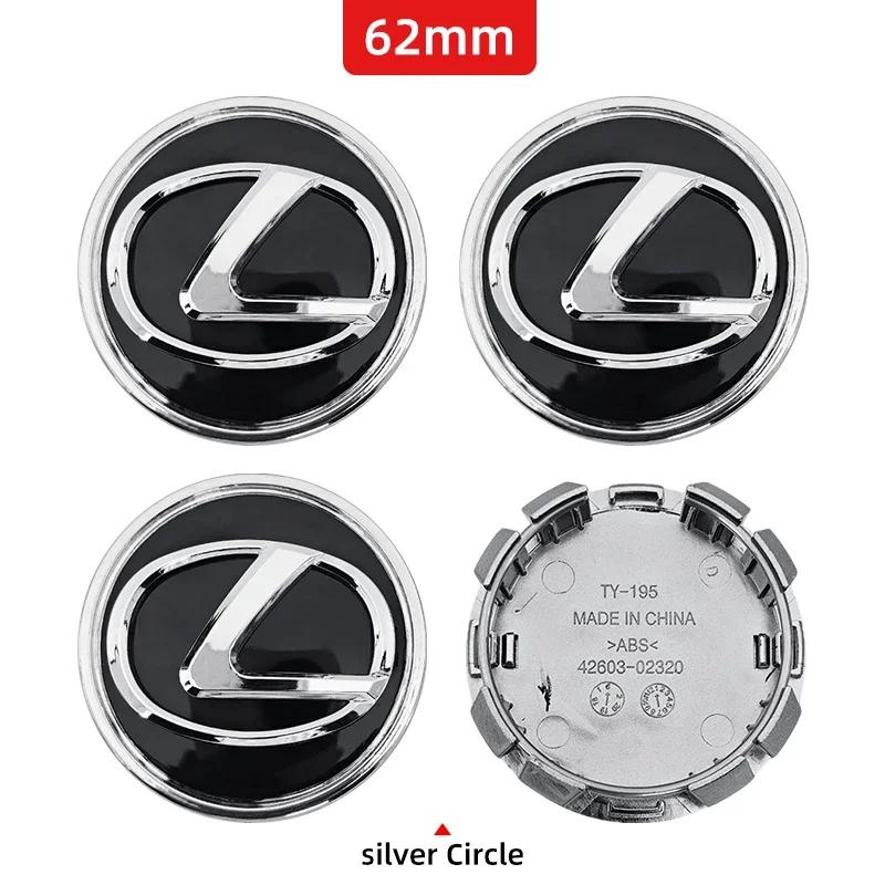 4Pcs 62mm/84mm Car Wheel Center Hub Caps Badge Rim Cover Emblem For Lexus IS250 IS200 CT200h GS300 LS430 RX450h LX570 NX IS GXKP2