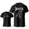 Bike Heartbeat Rock Funny MTB Dirt Bike Shirt Men Tshirt Hip Hop Casual Tops Summer Street T Shirt Oversized Short Sleeve