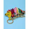 ARK COLOUR DESIGN [ARK COLOUR DESIGN] Dog Head Key Fob_Cream